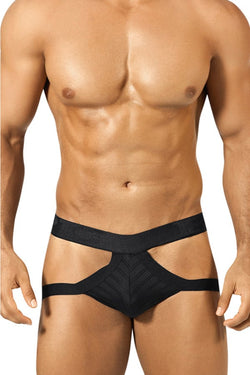 PPÜ Black Striped Jock Thong thumbnail 2