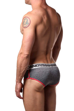 Candyman Grey/Pink Heathered Brief thumbnail 2