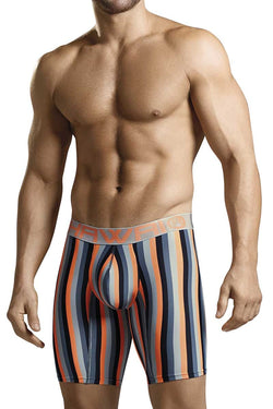 Hawai Orange Neon Stripe Long Boxer Brief thumbnail 1