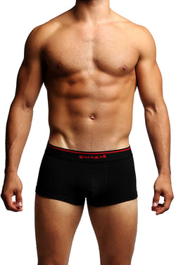 2-Pack Black & Red Stripes Stretch Brazilian Trunks thumbnail 2
