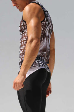 Rufskin Tommy Printed Tom of Finland Tommy Mesh Sport Tank Top thumbnail 2