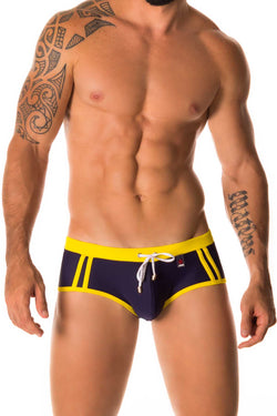 Jor Blue & Yellow Sport Swimwear Brief thumbnail 1