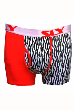 Sly Red & Black Urban Zoo Boxer Brief & Sock Pack thumbnail 2