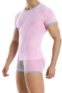 Modus Vivendi Pink Perforated T-Shirt thumbnail 2