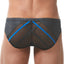 Gregg Homme Black X-OTIK Italian Mesh C-Ring Brief