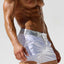 Rufskin White & Silver Delon Microfiber Swim Shorts