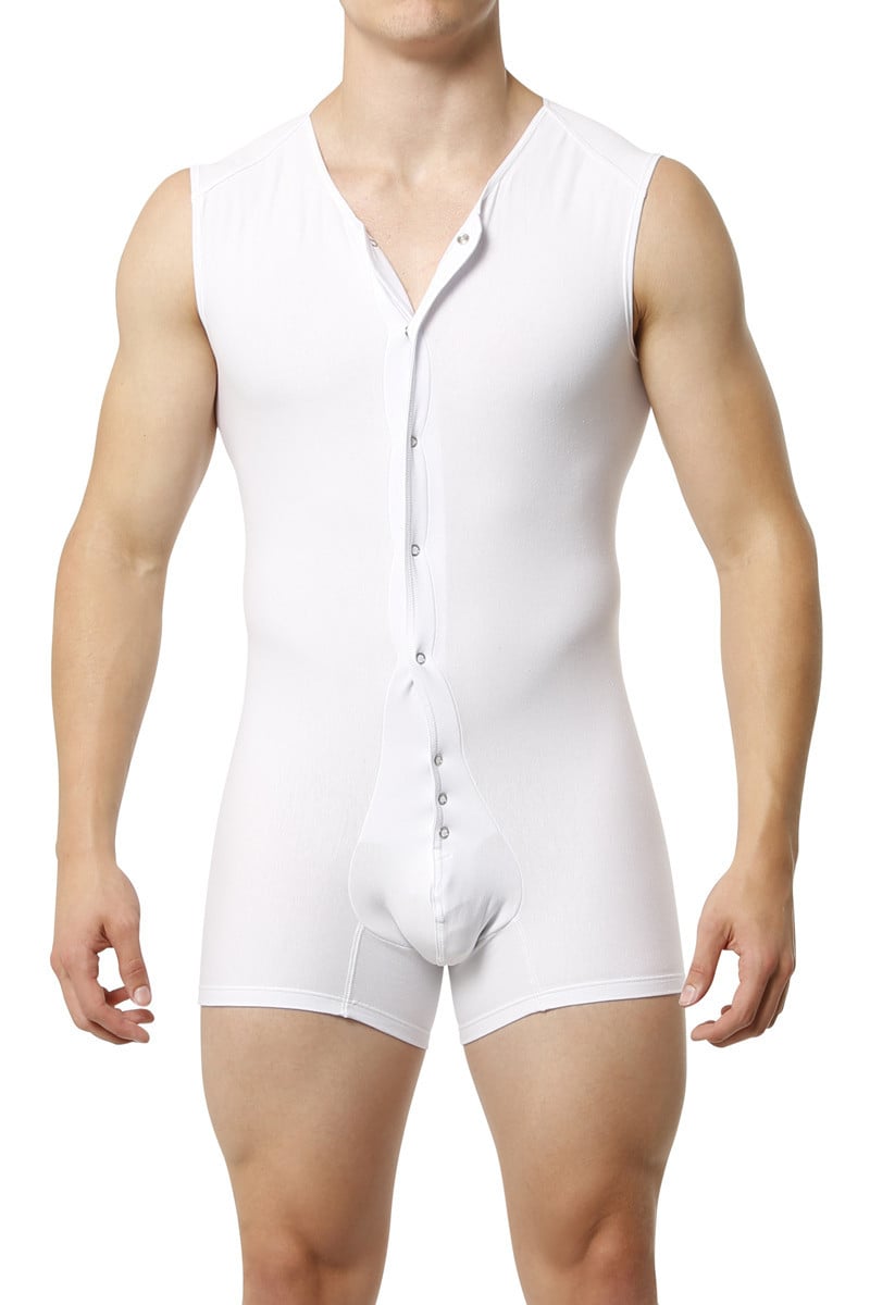 Unico White Sleeveless Bodysuit