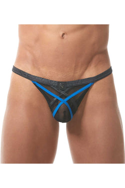 Gregg Homme Black X-OTIK Italian Mesh C-Ring Thong thumbnail 1