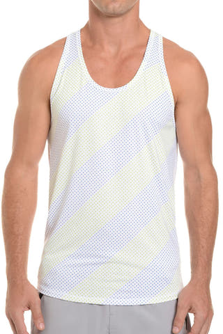2(X)IST Blue & Green Dot Print Tank