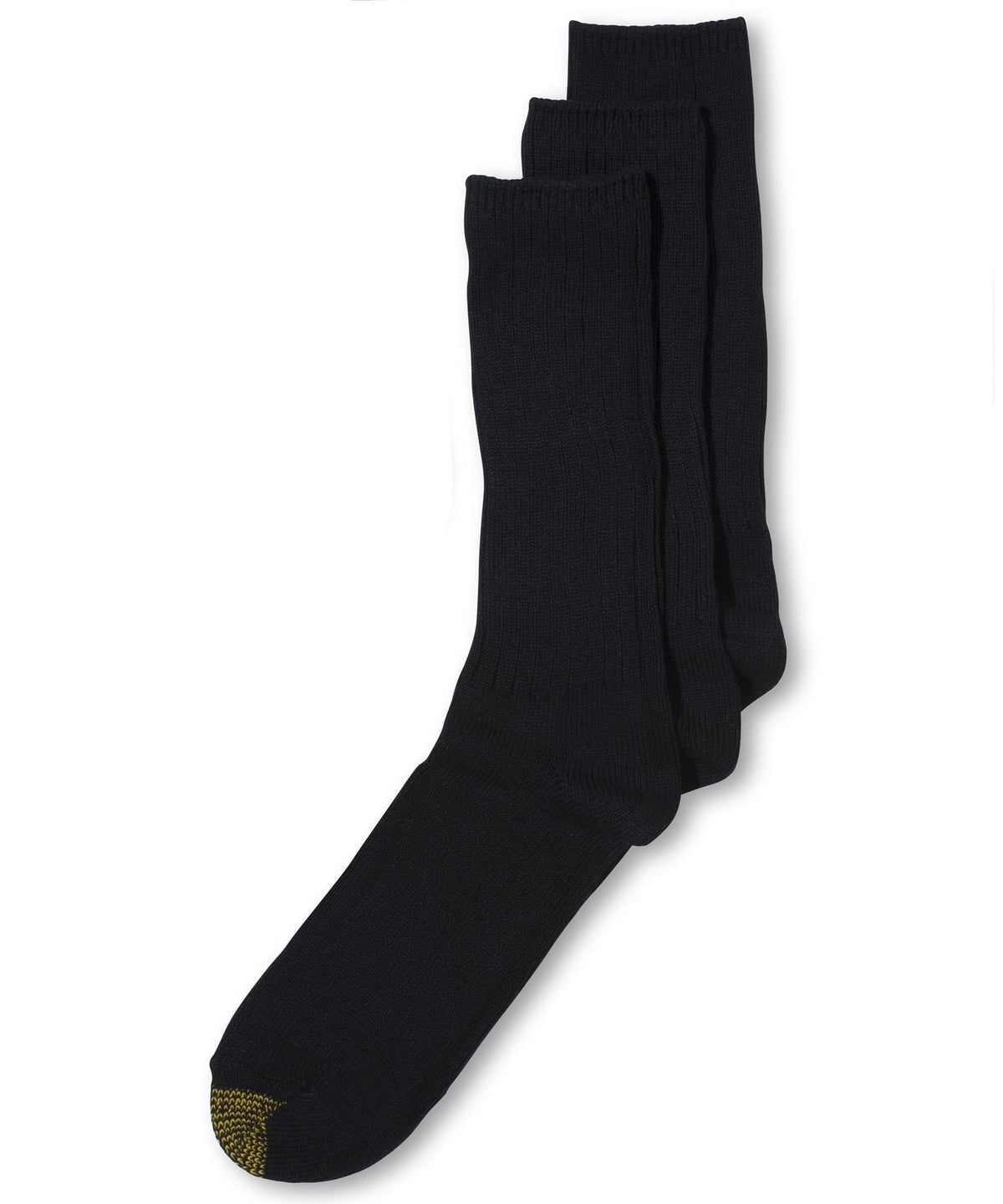Gold Toe 3PK Reinforced Toe Crew Socks Navy