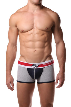 Freedom Reigns Light Grey & Navy Mesh Trunk thumbnail 1
