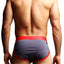 Edge Grey & Red Fitted Brief