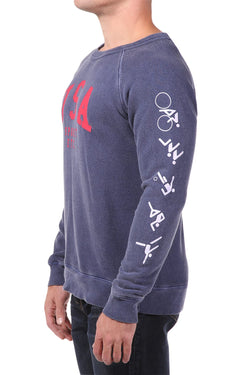 Rxmance Unisex Navy Blue USA Sweatshirt thumbnail 4