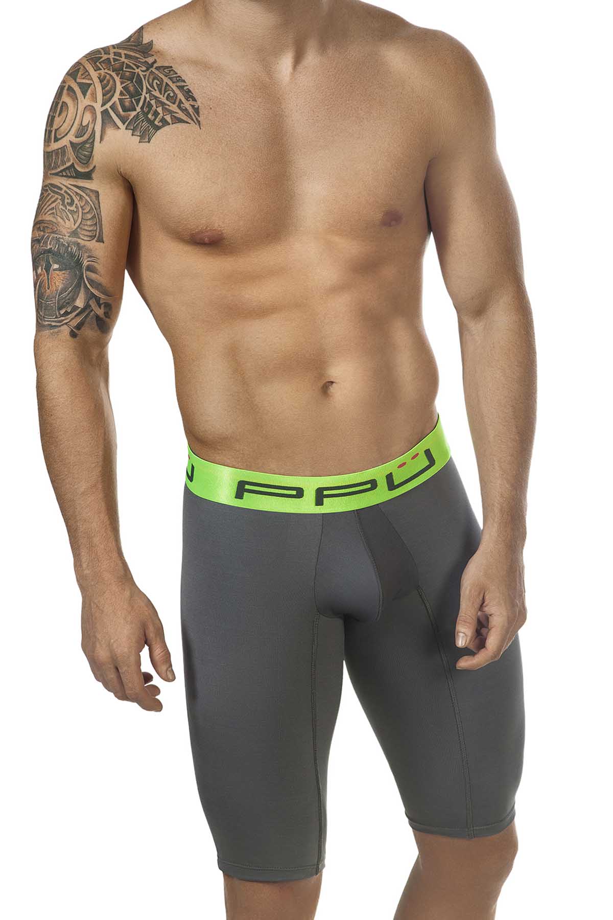 PPÜ Dark-Gray Long Boxer Brief