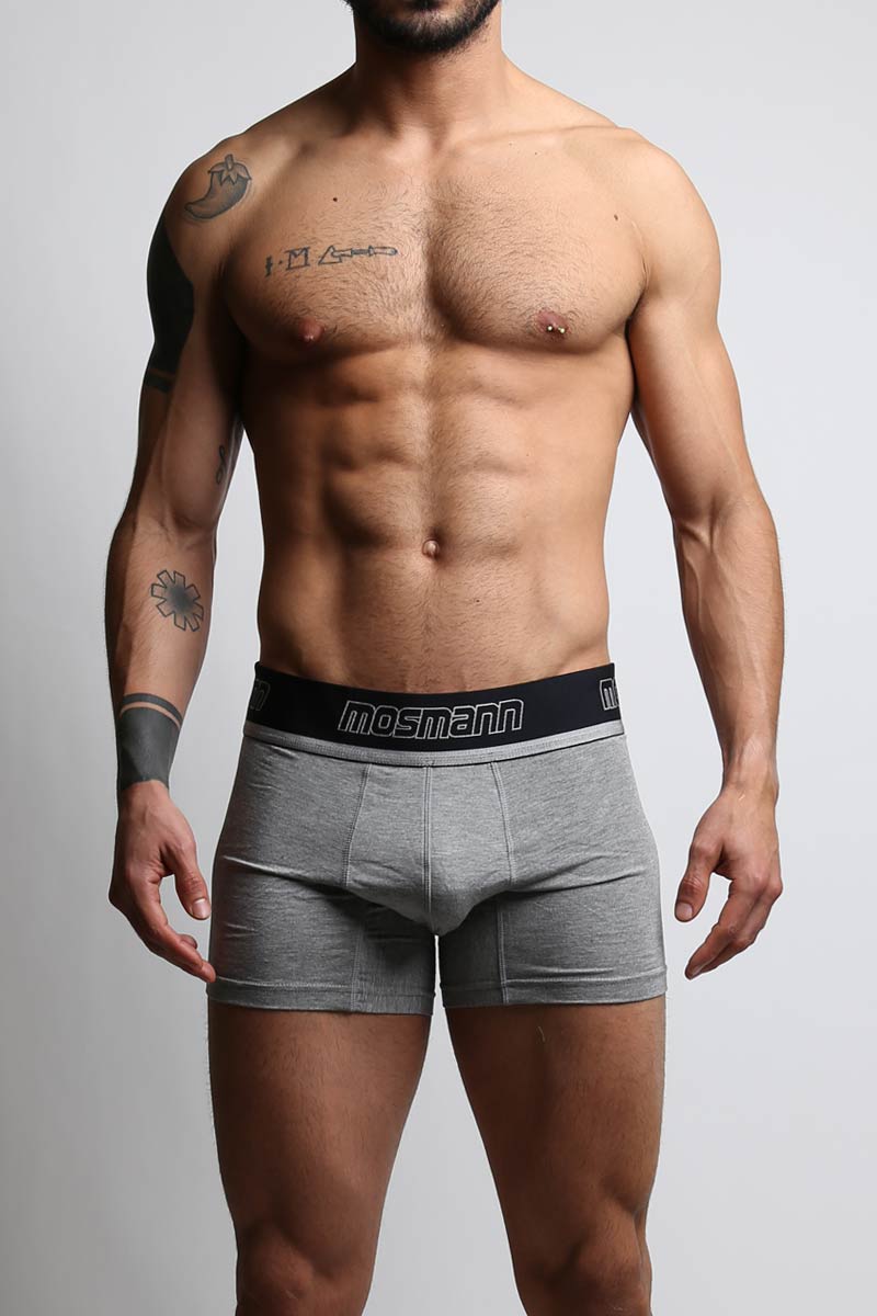 Mosmann Heather Grey Long Boxer