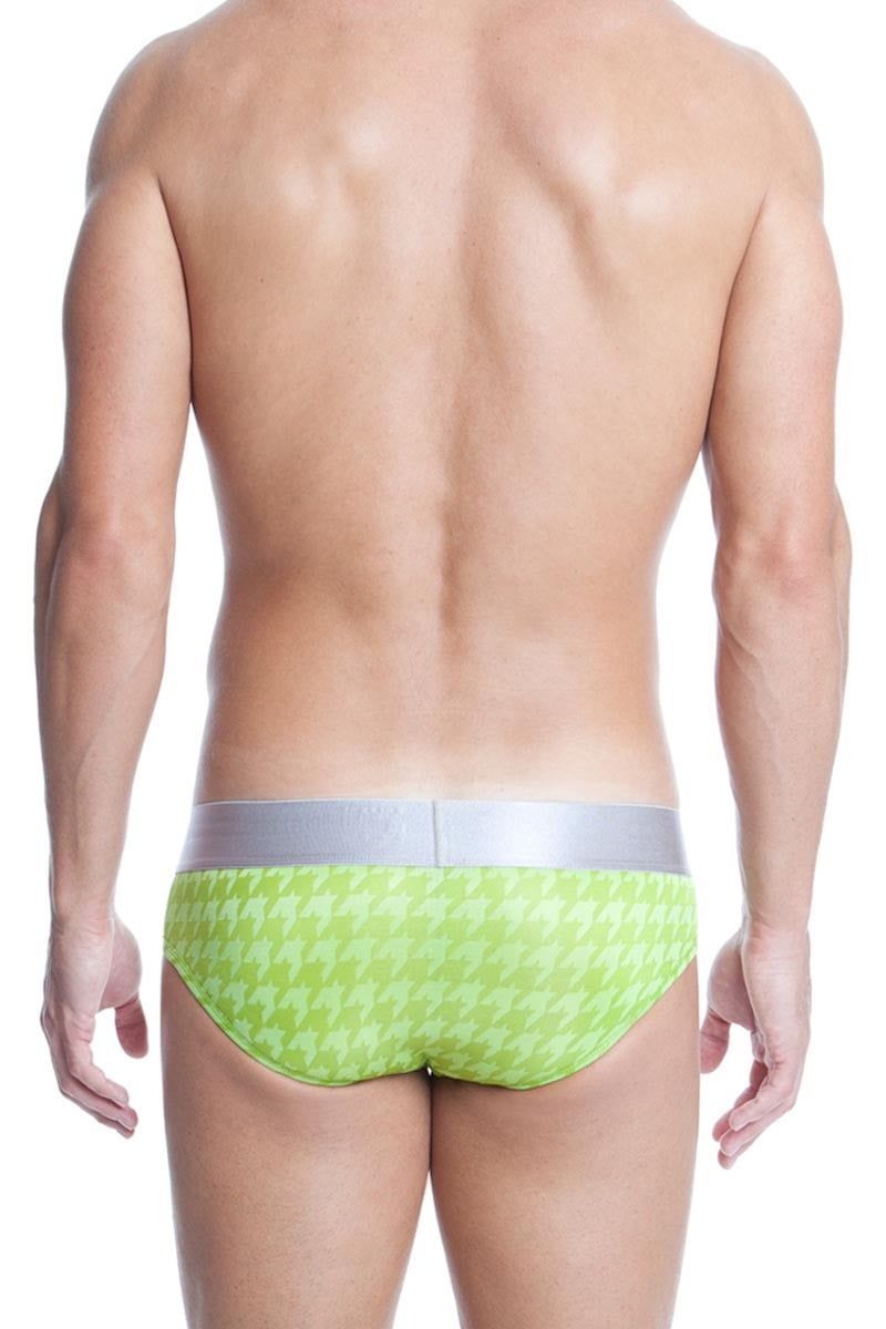 Papi Green Rave Houndstooth Brief
