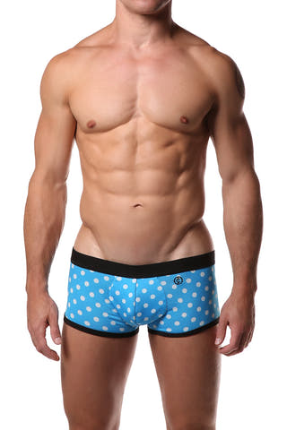 JustinCase Blue Polka Trunk