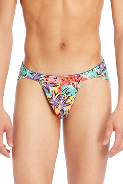2(X)IST 80's Jungle Floral Sliq Micro Sport Brief thumbnail 1