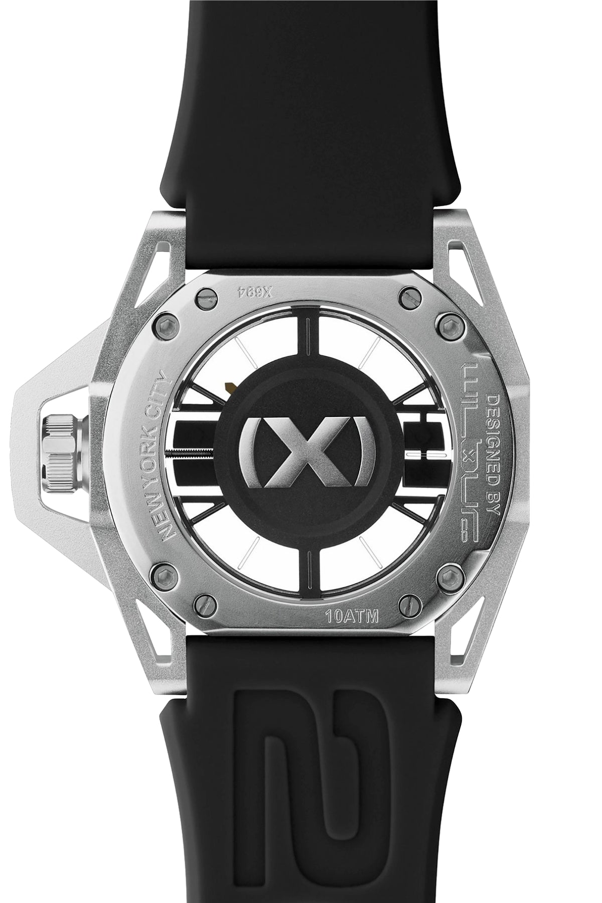 2(X)IST Anodized-Aluminum/Black/White NYC Watch