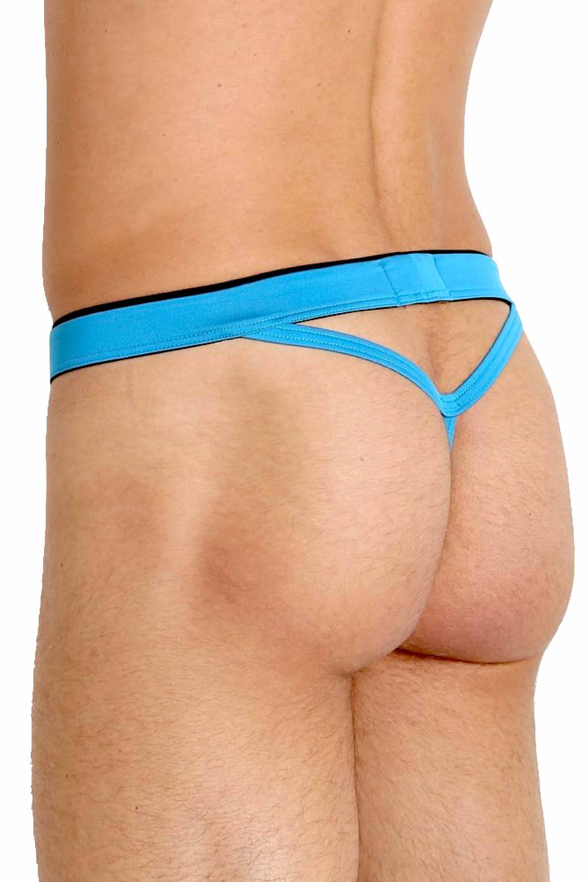 2(X)IST Atomic-Blue Sliq-Micro Y-Back Thong