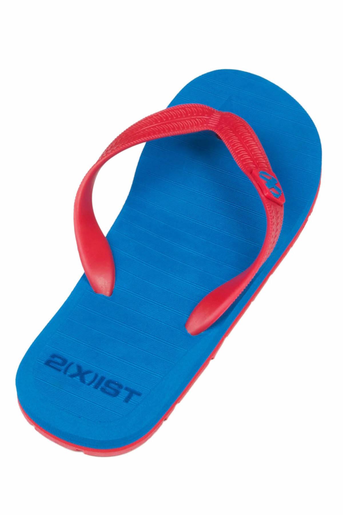 2(X)IST Azure-Blue/Fiery-Red Colorblock Flip-Flop