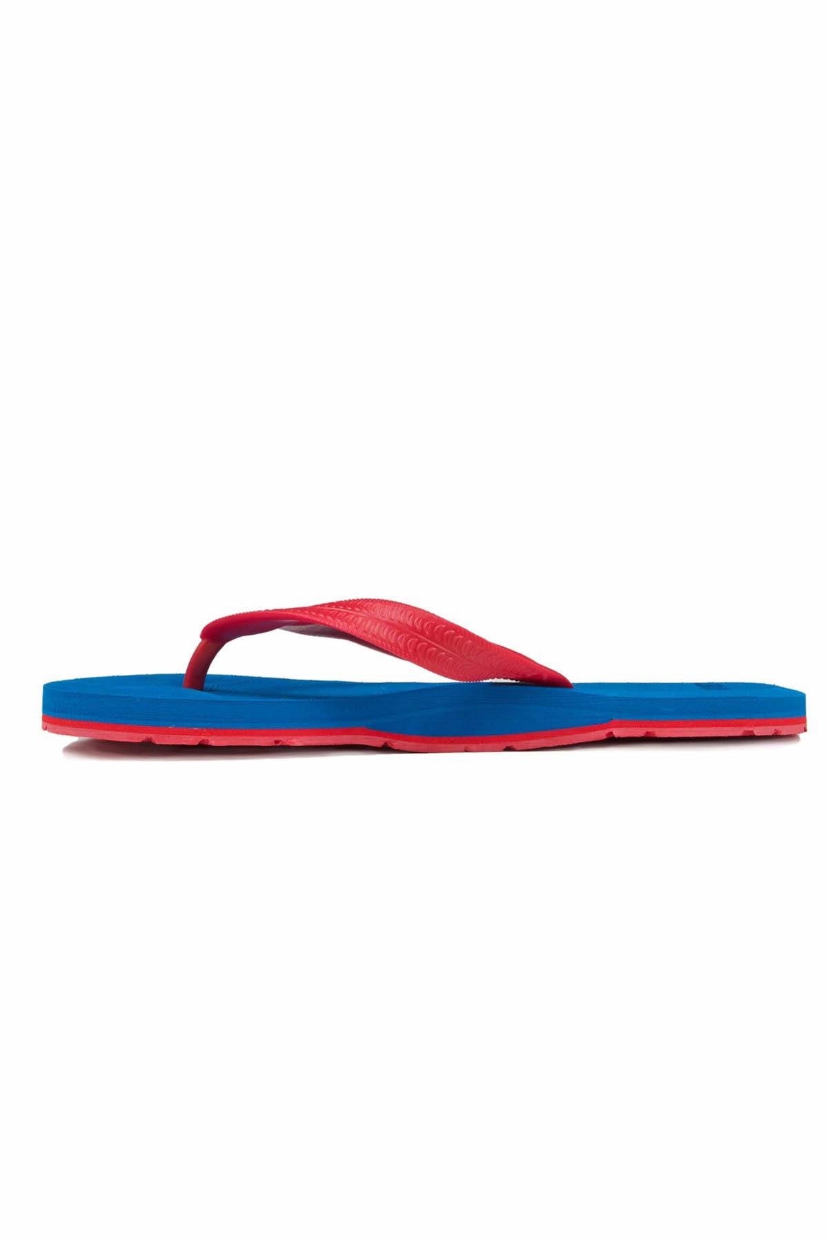 2(X)IST Azure-Blue/Fiery-Red Colorblock Flip-Flop
