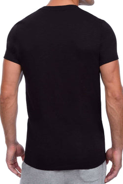 2(X)IST Black/Blue-Horizon Printed Slub Crew Neck thumbnail 2