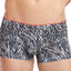 2(X)IST Black/Blue Layered Zebra-Print Sliq Micro Trunk