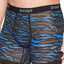 2(X)IST Black/Blue Pop-Tiger Print Graphic Cotton Boxer Brief