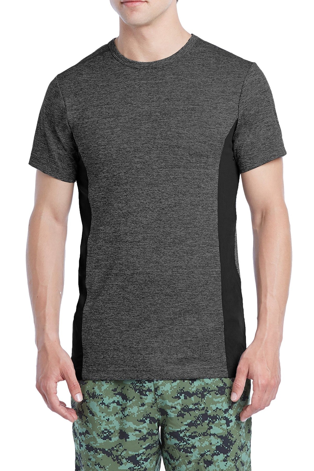 2(X)IST Black/Charcoal-Grey Sport Tech Performance T-Shirt