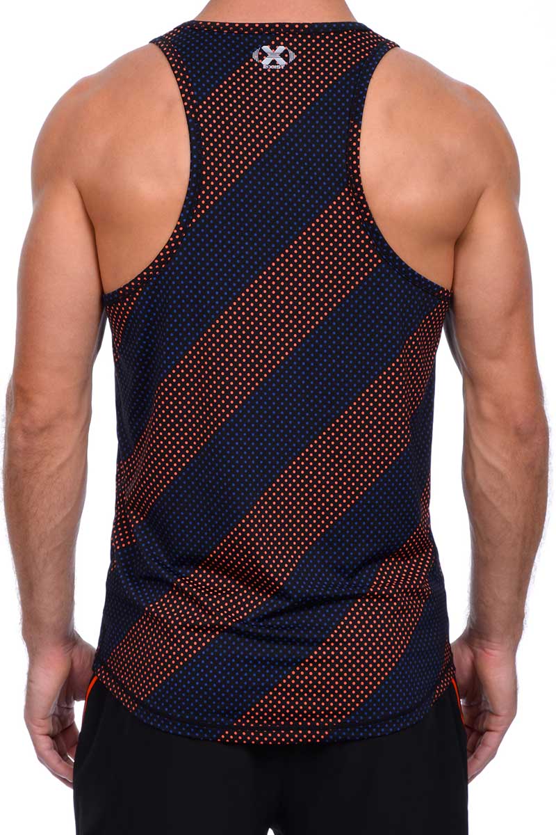 2(X)IST Black Dot-Print Trainer Tech Racerback Tank
