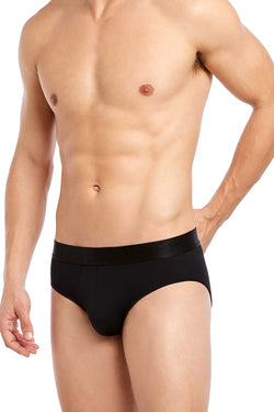 2(X)IST Black Electric No-Show Brief thumbnail 3