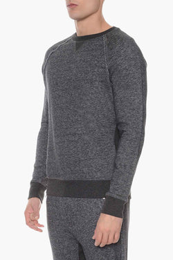 2(X)IST Black Heather French Terry Crewneck Sweatshirt thumbnail 2