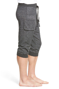 2(X)IST Black-Heather French-Terry Cropped Cargo Pant thumbnail 3