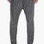 2(X)IST Black Heather French Terry Drop-Inseam Pant