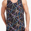 2(X)IST Black Laser-Print Resort-Spa Tank Top