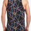 2(X)IST Black Laser-Print Resort-Spa Tank Top