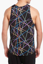 2(X)IST Black Laser-Print Resort-Spa Tank Top