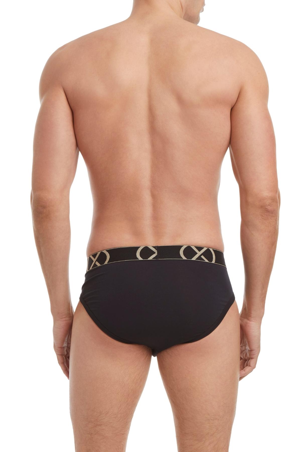 2(X)IST Black Luxe No Show Brief 3-Pack