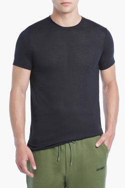 2(X)IST Black Mesh Crewneck Tee thumbnail 1