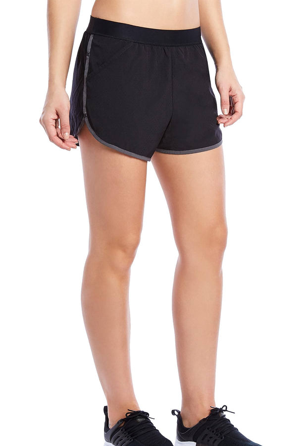 2(X)IST Black Mesh Running Short