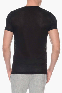 2(X)IST Black Mesh V-Neck Tee thumbnail 3