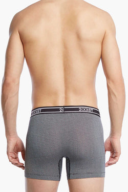 2(X)IST Black Micro-Grid Print Graphic Modal Boxer Brief thumbnail 3