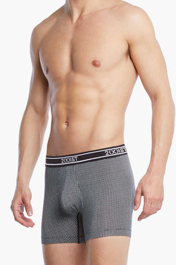 2(X)IST Black Micro-Grid Print Graphic Modal Boxer Brief thumbnail 2
