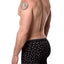 2(X)IST Black Sketched-Stars Printed Essential Cotton-Stretch Boxer Brief