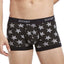 2(X)IST Black Star-Patch Print Graphic Cotton No-Show Trunk