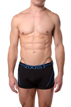 2(X)IST Black Two-Tone Speed-Dri Sport-Mesh No-Show Trunk thumbnail 1
