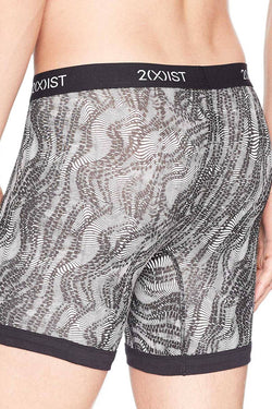 2(X)IST Black/White Digi-Zebra Print Graphic Cotton Boxer Brief thumbnail 2