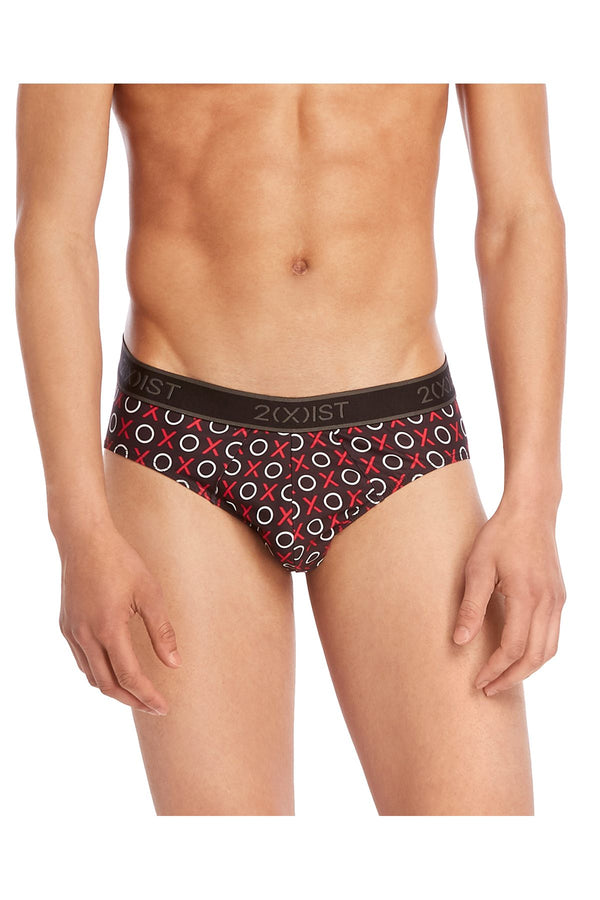 2(X)IST Black X's & O's Graphic Micro No-Show Brief