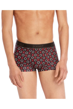 2(X)IST Black X's & O's Graphic Micro No-Show Trunk thumbnail 1